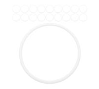Homoyoyo 30 Pezzi Anelli di Plastica per Uncinetto, Cerchi in Plastica per Macramè, Bianco, Non Facili da Deformare per Progetti DIY e Porta Piante