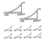 Homoyoyo 30 Pezzi Clip per Mensole Frigorifero in Alluminio Supporti Spessi e Resistenti per Ripiani Freezer e Ganci Antiscivolo per Organizzazione Conservazione