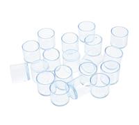 Homoyoyo 30 Pezzi coppa di protezione per mobili fermaporta moquette gamba Caps sedia Protezioni per le gambe delle sedie protettori del pavimento per pavimenti in legno pvc Transparent