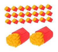 Homoyoyo 30 Pezzi Gommine Mini Patatine Fritte Tpr Cancellare per Ricompense Scuola Festa Motivazionali per Studenti