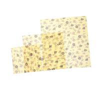 Homoyoyo 3pezzi Pellicole Di Cera d Api Per Alimenti Da Cucina Biodegradabili e Riutilizzabili Per Mantenere La Freschezza Di Avocado Pane e Avanzi