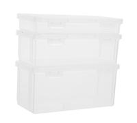 Homoyoyo 3pezzi Scatole Trasparenti Con Contenitori Impilabili Per Cancelleria e Scolastico Design Versatile e Resistente Per e Scuola