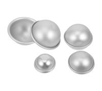 Homoyoyo 4 paia Stampo per Bombe da Bagno Alluminio Semisfera Facile da e Riutilizzabile per Saponi e Palle da Bagno Artigianali