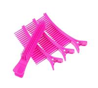 Homoyoyo 4 pezzi Clip per con Pettine Integrato Antiscivolo Pinze per Styling e Divisione per Parrucchieri e Domestico per Colorazione Permanente e Acconciature