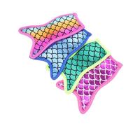 Homoyoyo 4 Pezzi Coperture per Ghiaccioli in Neoprene Forma Sirena Protettori Isolanti Antigelo per Ghiaccio per Feste e Barbecue