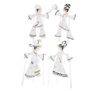 Homoyoyo 4 Pezzi Di Marionette Per Kit Fai Da Te Per Marionette Cinesi Tradizionali Fatte A Mano Per - Migliora L'Interazione Familiare E L'Educazione Culturale