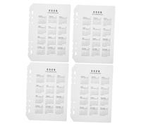 Homoyoyo 4 Pezzi Divisori in Plastica Opaca Ricariche Planner con per Organizzazione Personalizzata e Gestione Date
