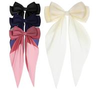 Homoyoyo 4 Pezzi Fermagli per Accessori Eleganti e Multifunzionali per Donne e Ragazze Colori Bianco per Acconciature come Code Cavallo e