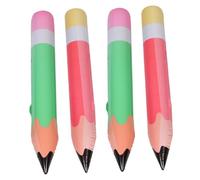 Homoyoyo 4 Pezzi giocattolo gonfiabile a matita decorazione palloncini giganti a forma di matita soffio matita gonfiabile gigante rosa torna a scuola palloncini Matita gonfiabile pvc