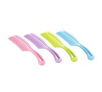 Homoyoyo 4 pezzi Pettini Detangler con Blu Rosa e Design Denti Ondulati Leggeri e Portatili e per Evitare Doppie Punte e Graffi Al Capelluto