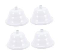 Homoyoyo 4 pezzi Placca Rosone Lampadario Bianco Copertura Soffitto Elegante per Kit Lampadari e Lampade Sospensione Facile Montaggio e Stile Versatile per Decorazioni Camera e Corridoio