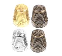 Homoyoyo 4 Pezzi Protezioni per Dita Vintage Scudi per Ricamo e Cucito Accessori per Fai da Te con Punta Rinforzata per Sicurezza e Comfort Durante La Cucitura