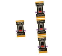 Homoyoyo 4 Pezzi Simbolo Spilla Puntalini Spille Zaino Adornare Giocare Spilla Simbolo Ornamento Di Simbolo Di Psicologia Pin Della Batteria Sociale Per Le Donne Lega Black