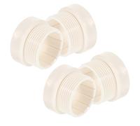 Homoyoyo 4 Pezzi Stabilizzatori per Manicotto Ombrellone da Piscina Filettati 1 3/4" Adattatore per Palo Ombrellone 15" Bianco Resistente alle Intemperie per Uso Esterno Giardino e Bordo