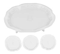 Homoyoyo 4 Pezzi Stampi in Silicone per Sottobicchieri Resinati Riutilizzabili per Creazioni DIY Materiali Sicuri e Durevoli per Tappetini da Tazza Creativi