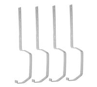 Homoyoyo 4 Pezzi Supporti per Grondaie da Brackets Resistenti per Drenaggio per Prevenire La Sagging e Ottimizzare Compatibili con Diverse Architetture