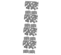 Homoyoyo 4 Set Di Tegole in Miniatura Tegole in Mattoni Rossi Mini Tegole Per Layout Di Tavolo Decorazione Architettonica Di Edifici 70 Pezzi * 4