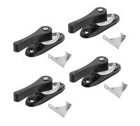 Homoyoyo 4 Set Serratura a gancio per porte e finestre serratura blocca blocco finestra scorrevole serratura di sicurezza per finestra scorrevole blocco di sicurezza della finestra pvc