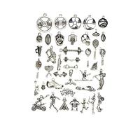 Homoyoyo 40 Ciondoli Sportivi in Lega Di Argento - Perfetti Per Braccialetti e Collane Fai-da Te Ideali Come Confetti Per Laurea in Scienze Motorie e Appassionati Di Fitness