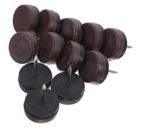 Homoyoyo 40 Pezzi tappetino antiscivolo per mobili piedini livellatori per mobili piedini per mobili Adesivi anti-slip livelli di tabella sedia livellar unghie gomma da cancellare Marrone