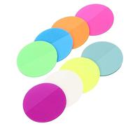 Homoyoyo 400 fogli Blocchetti Memo Rotondi Autoadesivi Etichette Adesive Resistenti e Rimovibili per Ufficio Scuola e Casa Foglietti Colorati Fluorescenti Self Stick
