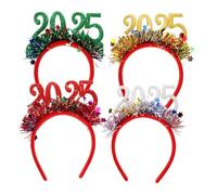 Homoyoyo 4pezzi Cerchietti Glitterati Per Capodanno Accessori Per Capelli Leggeri e Comodi Per Feste Di Natale e Celebrazioni Confezione Assortita Per Decorazioni