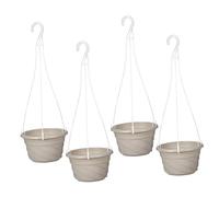 Homoyoyo 4pezzi Cesti Sospesi Per Piante Da Interno Vasi Sospesi in Pvc Leggero Resistente Alle Intemperie Di Drenaggio Adatti Per Balcone Patio Giardino Finestra