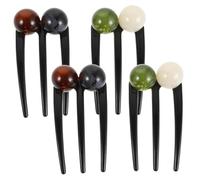 Homoyoyo 4pezzi Creatore Di Chignon Forcine u Accessori Per Per Donne Fermagli Vintage Per Acconciature Raccolte Chignon Pigri e Pettini Per Forcine Francesi