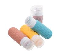 Homoyoyo 4pezzi Falconi Da Viaggio in Silicone Compressibili Per Shampoo e Balsamo Contenitori Ricaricabili Vuoti Per Articoli Da Toeletta Da Viaggio