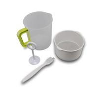 Homoyoyo 4pezzi Filtro Per Latte Di Soia Con Colino Coppa Scolare Pressa Per Succo E Spazzola Di Pulizia Filtrazione Facile Per Latte Di Noci E Yogurt