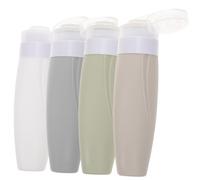 Homoyoyo 4pezzi Flaconi da Viaggio in Silicone Bottiglie di Perdite per Shampoo e Balsamo Articoli Essenziali per Toeletta da Viaggio Colore Casuale
