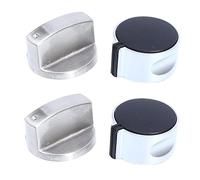 Homoyoyo 4pezzi Manopola Di Controllo Per Fornello Gas Accessorio Pulsante Design Convesso Materiale in Lega Di Zinco Facile Installazione e Utilizzo