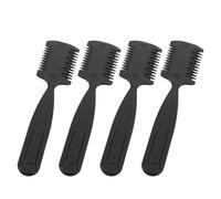 Homoyoyo 4pezzi Pettine per Rasoio Professionale Doppio Scopo Strumento per Parrucchiere per Tagliare Capelli Sottili e Spessi Pettine per Sfoltire Capelli da Salone Strumento per Rasoio