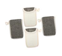 Homoyoyo 4pezzi Sacchetto per Sapone Sacchetti per Sapone e Doccia Sacchetto di Corda per Appenderlo Facilmente Chiusura e Apertura Comode in Bagno