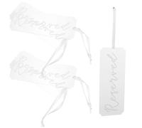 Homoyoyo 5 Cartelli Riservati per Matrimonio in Acrilico Trasparente Etichette Appese per Posti a Sedere Segnaposto Eleganti per Feste e Cerimonie Facile Installazione Forniture per