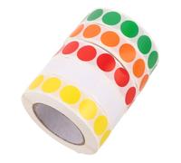 Homoyoyo 5 Etichette Rotonde Colorate Stickers Vuoti Autoadesivi per Ufficio e Domestico per Organizzazione e Categorizzazione