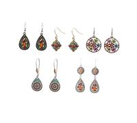 Homoyoyo 5 Paia Vintage con Design Hollow Out Pendenti Multi per Accessori