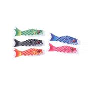 Homoyoyo 5 Pezzi Bandiere Windsock Carpa Giapponese Stoffa Resistente e Antisbiadimento Decorazione Appendibile per Giardino Ristorante e Interni Direzione Vento