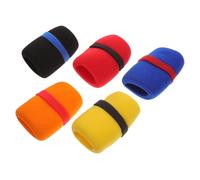 Homoyoyo 5 pezzi Copri Microfono in Spessa Protezione Vento e Polvere Colori Misti Accessori Mic Resistenti e Leggeri per Uso Professionale e