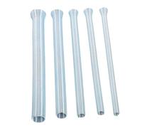 Homoyoyo 5 Pezzi Set di bender del tubo a molla piegatrice di metallo curvatubi di rame Kit di strumenti idraulici utensile manuale per piegare il metallo acciaio al carbonio Argento