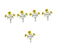 Homoyoyo 5 Pezzi spilla girasole floreale Abbigliamento e accessori spilla da giacca badge per spillo per spilla perno di girasole Brucia dei vestiti da donna spilla a fiore lega