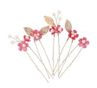 Homoyoyo 5 Pz Forcina Rosa Bacchette Per Per Le Donne Fermagli Per Floreali Da Matrimonio Accessori Per Floreali Per Donna Accessori Da Sposa Lega Di Zinco Rosy