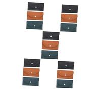 Homoyoyo 5 Set Envelope Pu Per Carte Nero Marrone Borsa Portacarte Elegante E Resistente Per E Speciali 3 Pezzi * 5