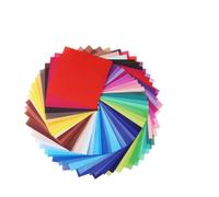 Homoyoyo 50 fogli Carta Origami Monofaccia Colorata per Artigianato Creativo Quadrati Vivaci per Lavoretti e Piegature Manuali