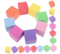 Homoyoyo 50 Pezzi Blocchi Schiuma Colorati Impilabili Piccoli per Apprendimento e Attività Didattiche Materiale Sicuro e Morbido per Educazione Precoce e Sensoriale