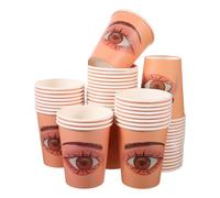 Homoyoyo 50 Pezzi Eyelash Extension Practice Paper Cups With Realistic Eye Contour For Lash Training And Makeup Practice Portable And Reusable Lash Supplies For Beginners