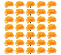 Homoyoyo 50 pezzi Fiori Artificiali Calendula Teste di Marigold per Decorazioni Matrimonio Festa DIY Riutilizzabili per Ghirlande e Composizioni Floreali