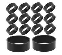 Homoyoyo 500 Pezzi Silicone Cable Cord Ties Elastici Riutilizzabili per Gestione e Zaino Nero Fasce Elastiche Piatti Adatti Elettricisti e Organizzazione Flessibile