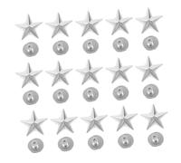 Homoyoyo 50pezzi Borchie Punte Punk Stella in Lega con Viti Kit Decorativo Te per Scarpe Abbigliamento Cinture Borse Accessori Pelle Facile Installazione Resistente e Vintage