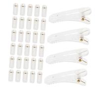 Homoyoyo 50pezzi Fermaglio Per Capelli Non Finito in Plastica Trasparente Parte Di Fermaglio Per Capelli Per Fai Da Te Forcina Vuota in Plastica Trasparente Per Lavori Artigianali